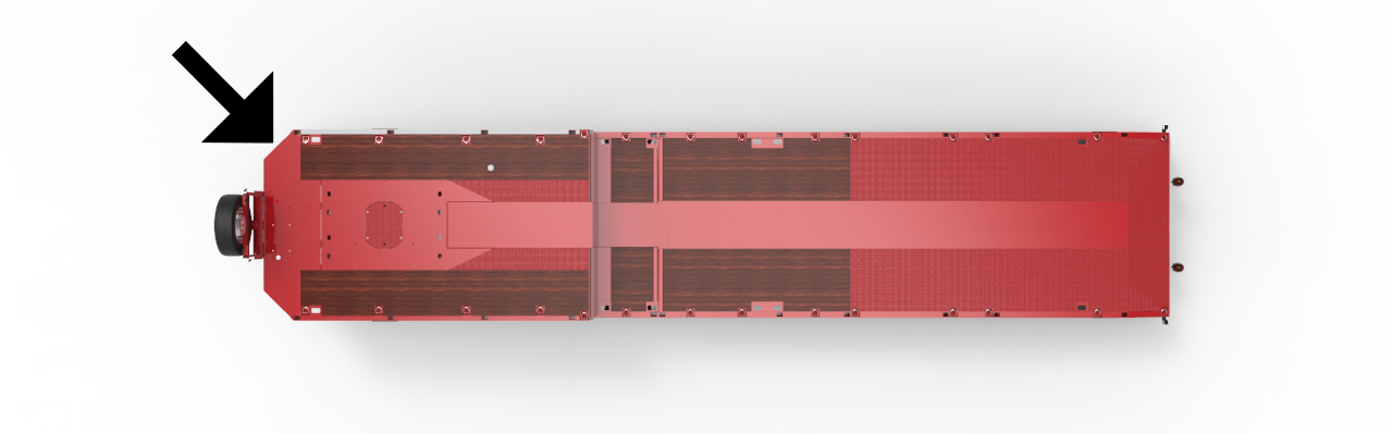 VIN positie met pijl