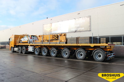 6-axle not extendible flat trailer (385 tires)